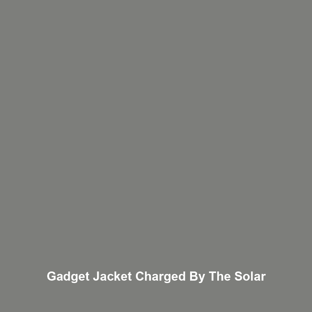 Gadget Jacket Charged by The Solar