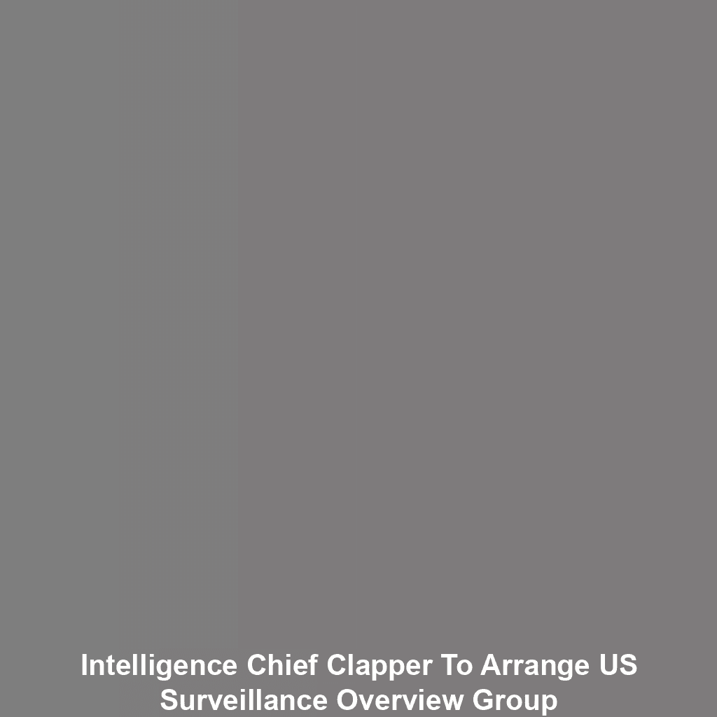 Intelligence Chief Clapper to Arrange US Surveillance Overview Group